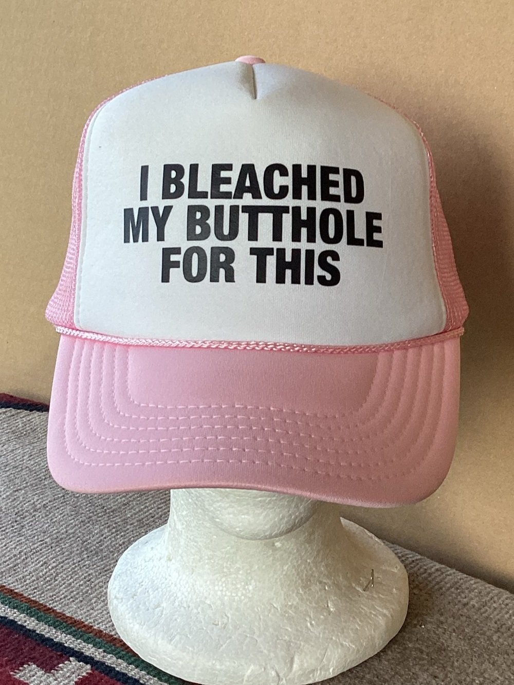 Otto “I bleached my but# hole for this” SnapBack Trucker Hat satire comedy